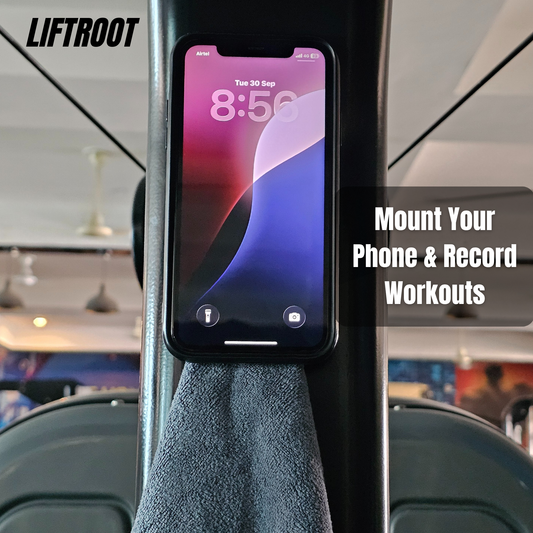 LIFTROOT Magnetic Microfiber Gym Towel – Stick Anywhere. Film Every Rep.