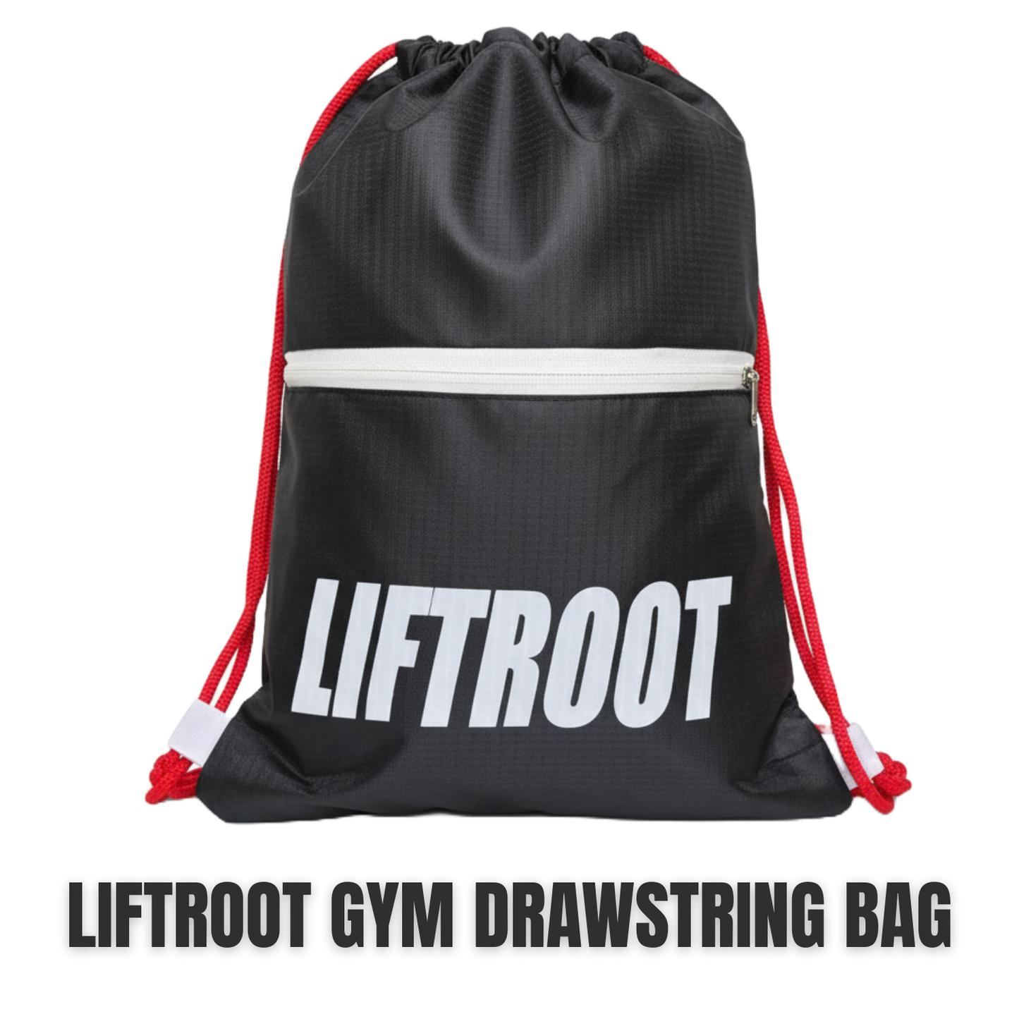 LIFTROOT Gym Kit – Drawstring Gym Bag with Wrist Wraps, 750ml Protein Shaker & Microfiber Towel