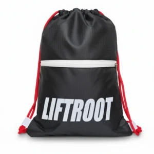 LIFTROOT Drawstring Bag with Zipper Pocket