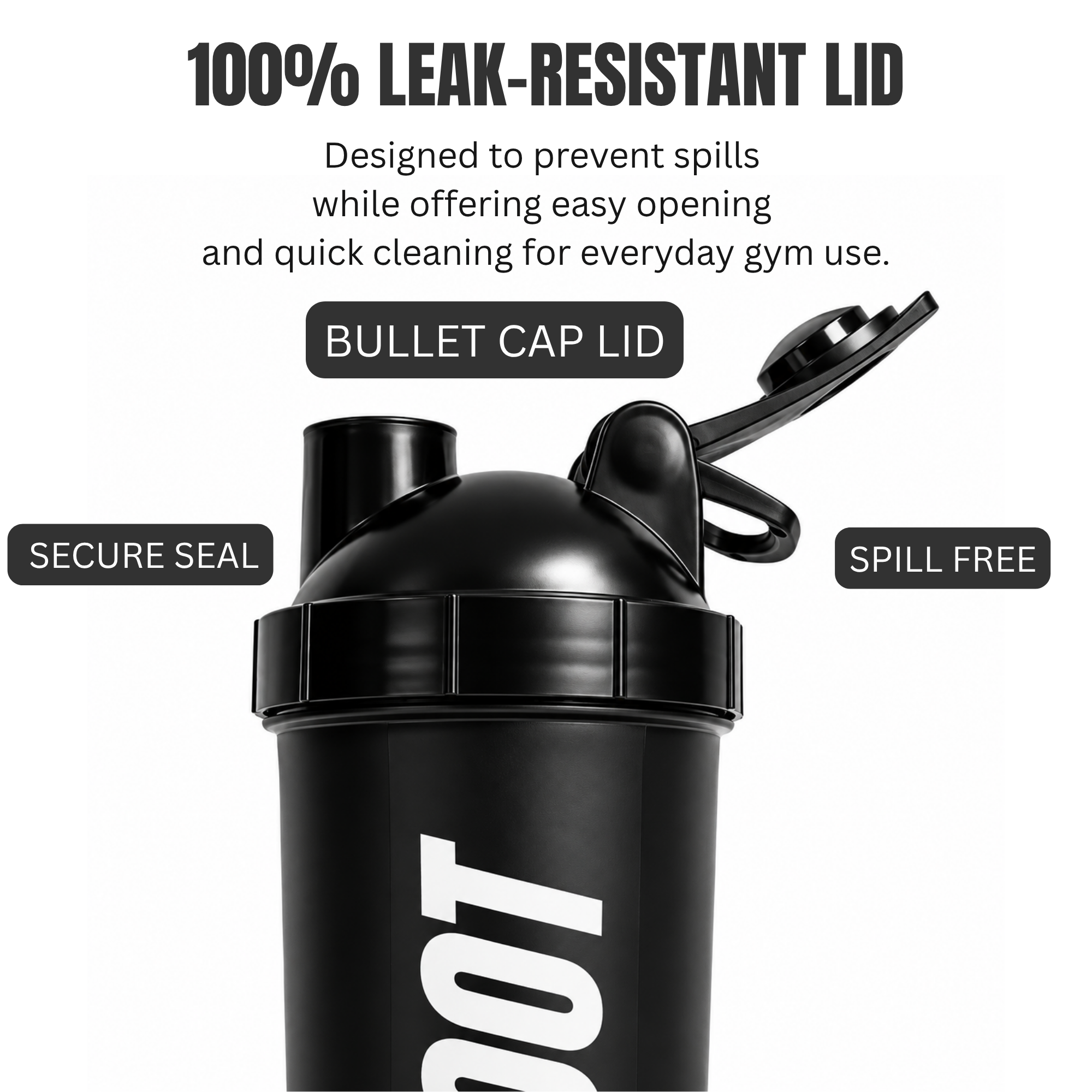 LIFTROOT 750ml Protein Shaker Bottle | BPA-Free Leak-Proof Gym Shaker 4 LIFTROOT 750ml Protein Shaker Bottle | BPA-Free Leak-Proof Gym Shaker - Image 4