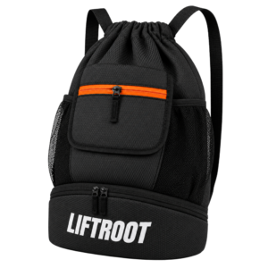 LIFTROOT Drawstring Bag with Shoe Compartment
